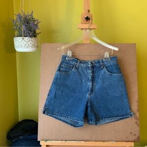 Classic High Waisted Blue Denim Women's Shorts